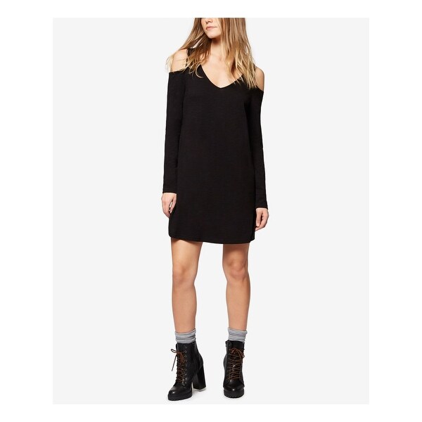 long black shift dress