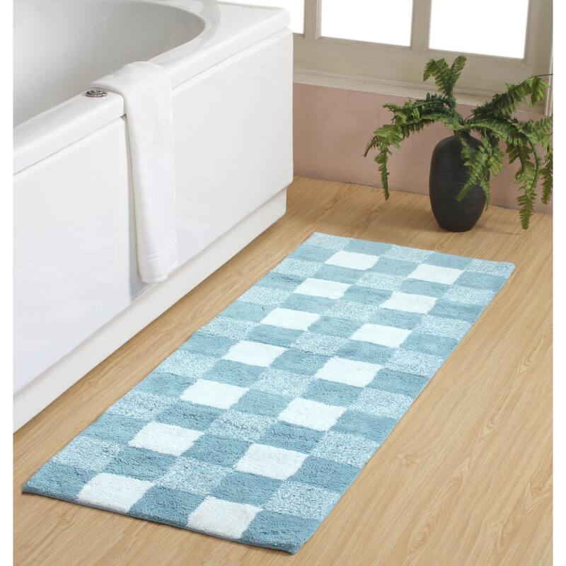 Chesapeake Cubic Bar Cotton Tufted Bath Runner 24"X60"