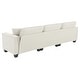preview thumbnail 34 of 55, Roomfitters 100 x 59" Modern Convertible L-Shaped Sectional Sofa with Free Pillows, 4-Seat Suede Velvet Sleeper Sofa