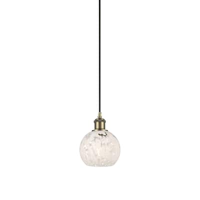 Innovations Lighting 516-1P-8-6 White Mouchette Pendant White