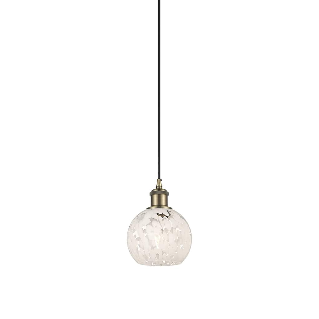 Innovations Lighting 516-1P-8-6 White Mouchette Pendant White