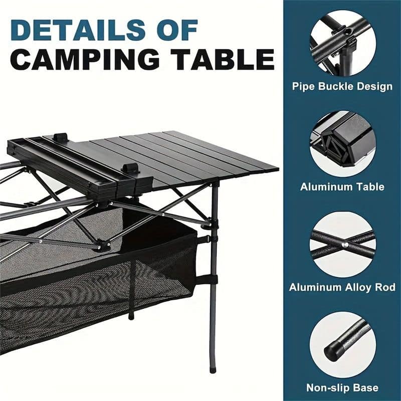 Lightweight Aluminum Folding Camping Table