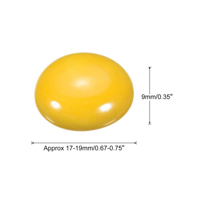 Decorative Flat Ceramic Marbles 17-19mm Rock Vase Filler