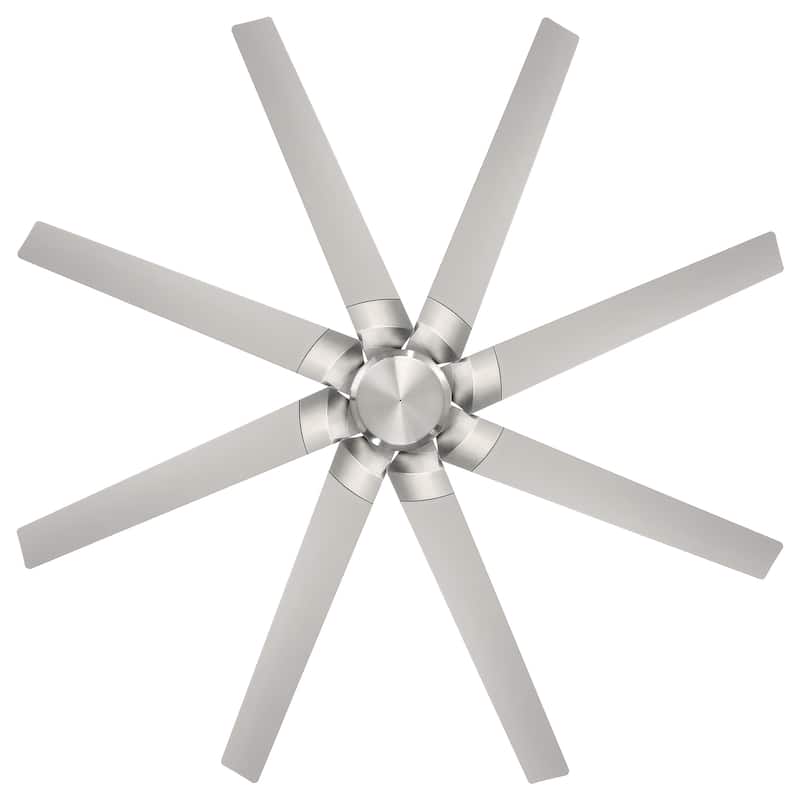 Roboto XL Indoor Outdoor 8-Blade Smart Ceiling Fan 70in with Remote Control - 70