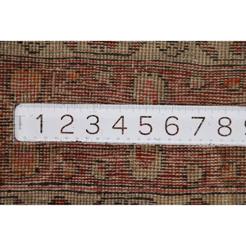 Tribal Ardebil Vintage Persian Runner Rug Hand-Knotted Wool Carpet - 4'5" x 10'7"
