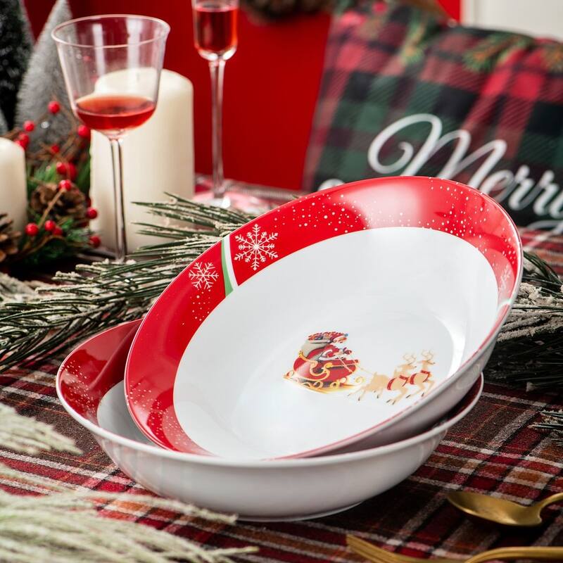 VEWEET Christmas Series 2-Piece Bowl Set