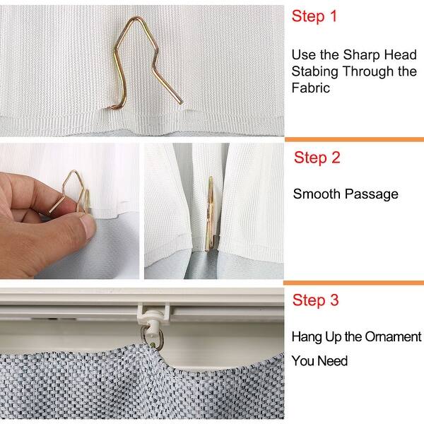 Shop Metal Shower Curtain Drapery Hooks 1 25 X 0 94inch Bathroom