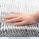 preview thumbnail 27 of 31, Subrtex Rugs Chenille Gradient Stripe Pattern Soft Plush Bath Rug Shower Water Absorbent Mat