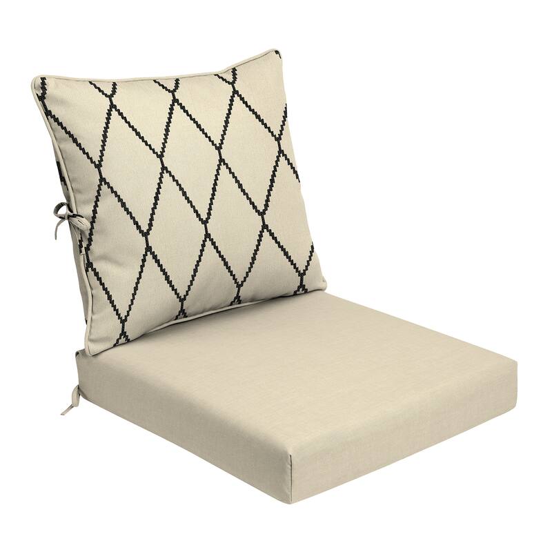 ARDEN Foam Outdoor Deep Seat Cushion Set, 24 x 24