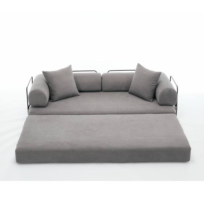 Folding Convertible Out Sleeper Sofa Bed,4-in-1 DIY Combination Convertible Sofa,King Size