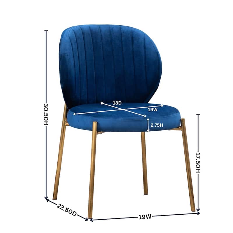 Contemporary Velvet Upholstery Dining Chair