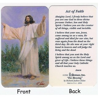 Shop Club Pack Of 50 "Act Of Faith" Religious Prayer Cards ...