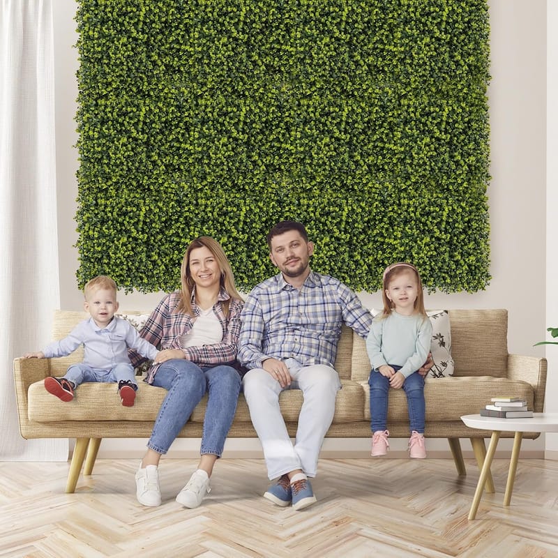 12 PCS Artificial Boxwood Panels Garden Privacy Fence Screen