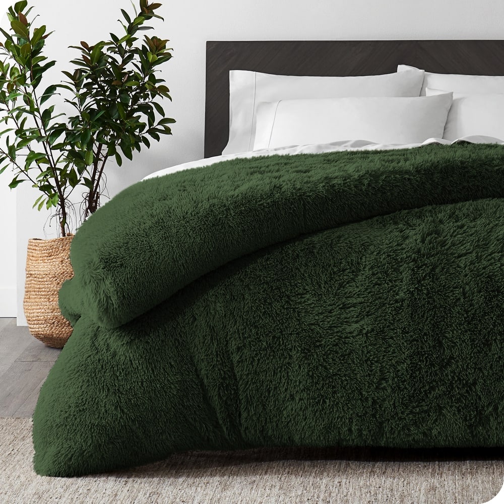 Bare Home Shaggy Faux Fur Duvet Cover