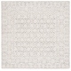 preview thumbnail 3 of 14, SAFAVIEH Handmade Ebony Lenina Modern Wool Rug 6' Square - Grey/Ivory - Square