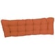 preview thumbnail 41 of 94, Solid Twill Tufted Indoor Bench Cushion (Multiple widths from 42 to 60 inch)