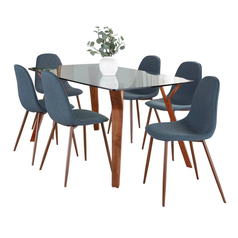 Carson Carrington Sala Stone 7-Piece Rectangular Dining Set