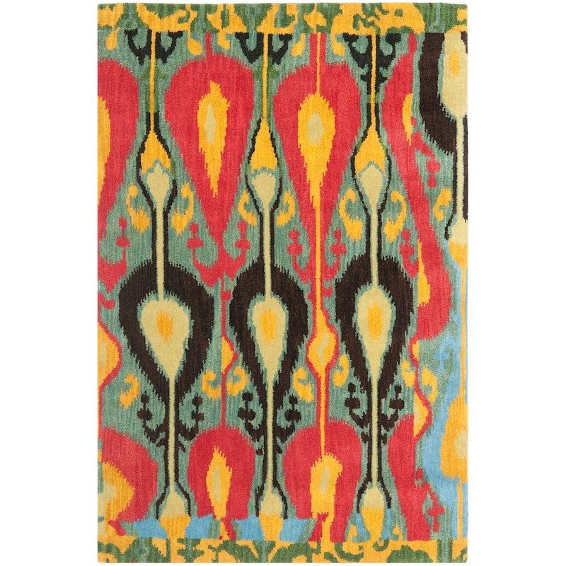 SAFAVIEH Handmade Ikat Meliha Modern Wool Rug