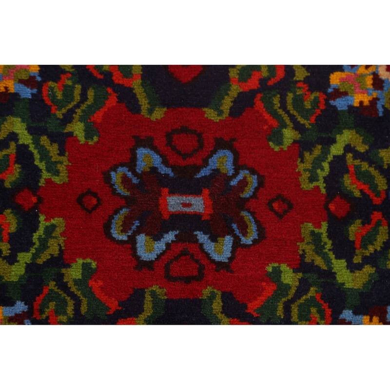 Hand Knotted Oriental 100% Wool Carpet Traditional Floral Beige & Ivories Bakhtiari Area Rug - 4' 11'' X 3' 5''