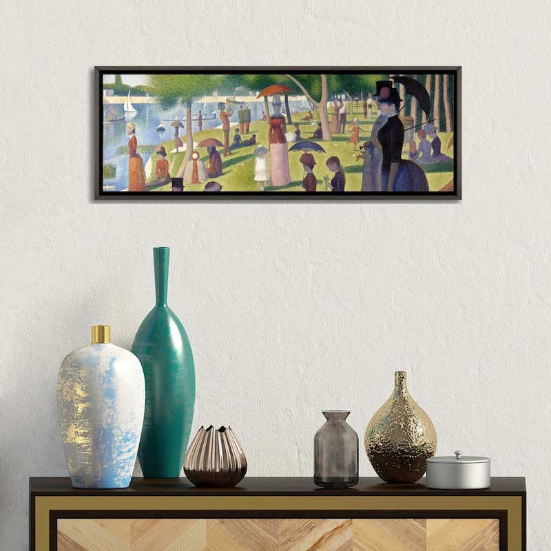iCanvas "Sunday Afternoon on the Island of La Grande Jatte" by Georges Seurat Framed