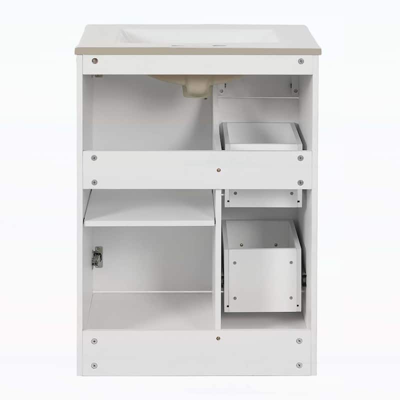 24" Modern Bathroom Vanity with Sink