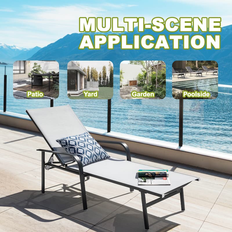 Outdoor Textilene Lounge Chair