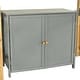 preview thumbnail 18 of 17, Lodge Design Twin Size Loft Bed with A Built-In Storage Cabinet,Solid Wood Bed with Foldable Desk,Striking Two-Tone Design