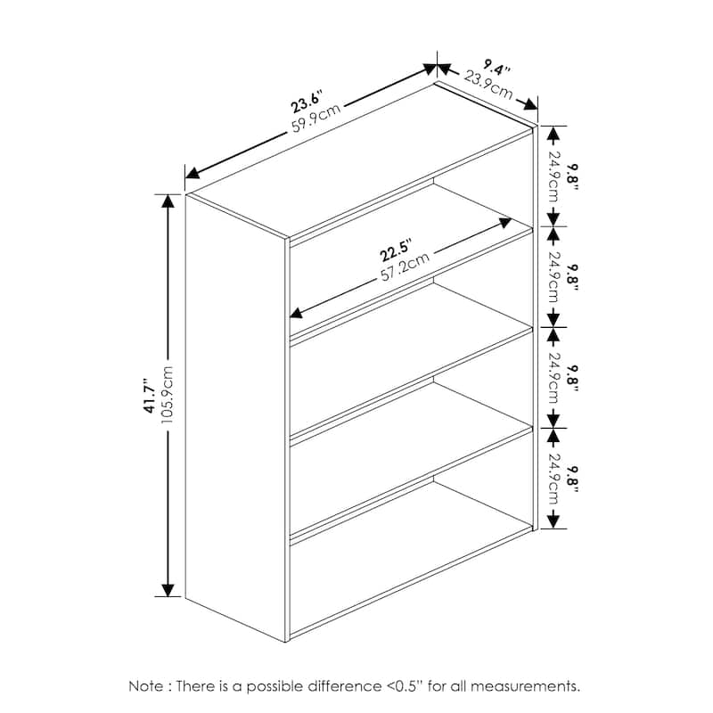 Furinno Pasir 4 Tier Open Shelf