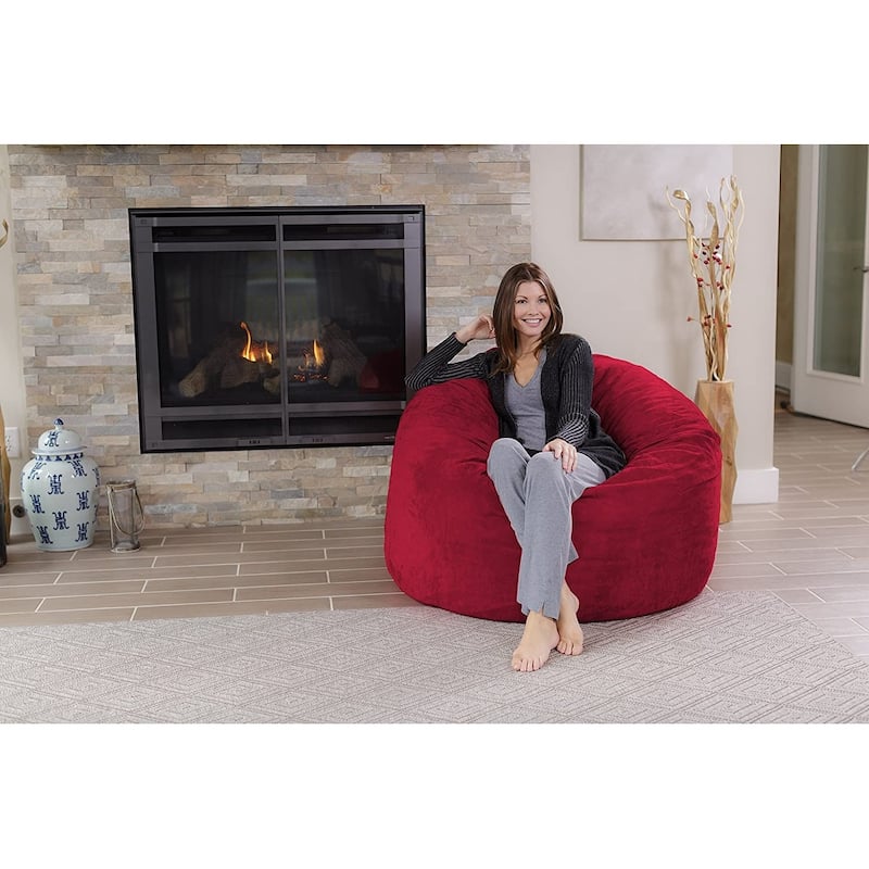 Bean Bag Chair 4-foot Memory Foam Removable Cover Bean Bags