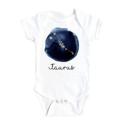 Taurus Zodiac - Baby Boy Girl Clothes Infant Bodysuit Funny Cute Newborn