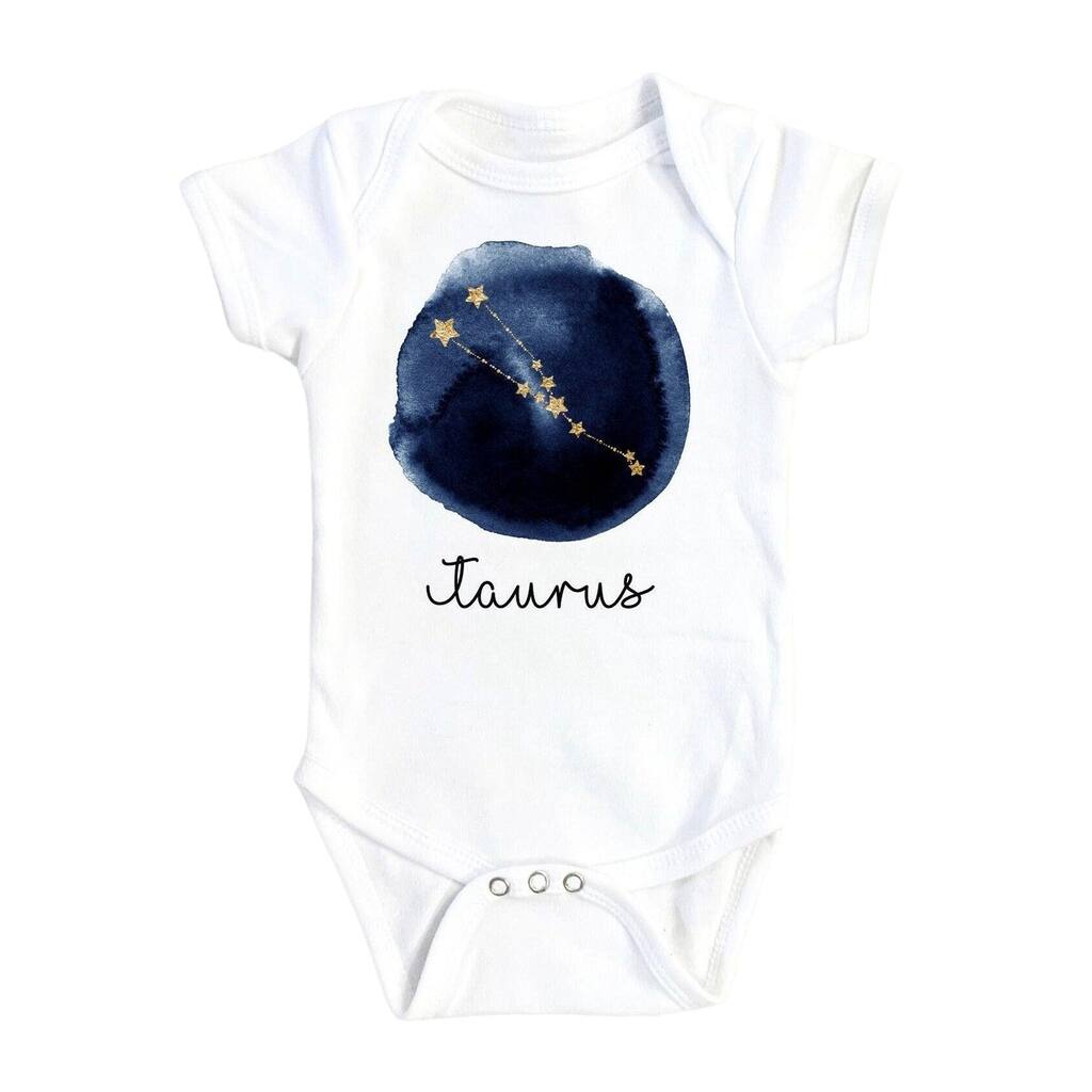Taurus Zodiac - Baby Boy Girl Clothes Infant Bodysuit Funny Cute Newborn