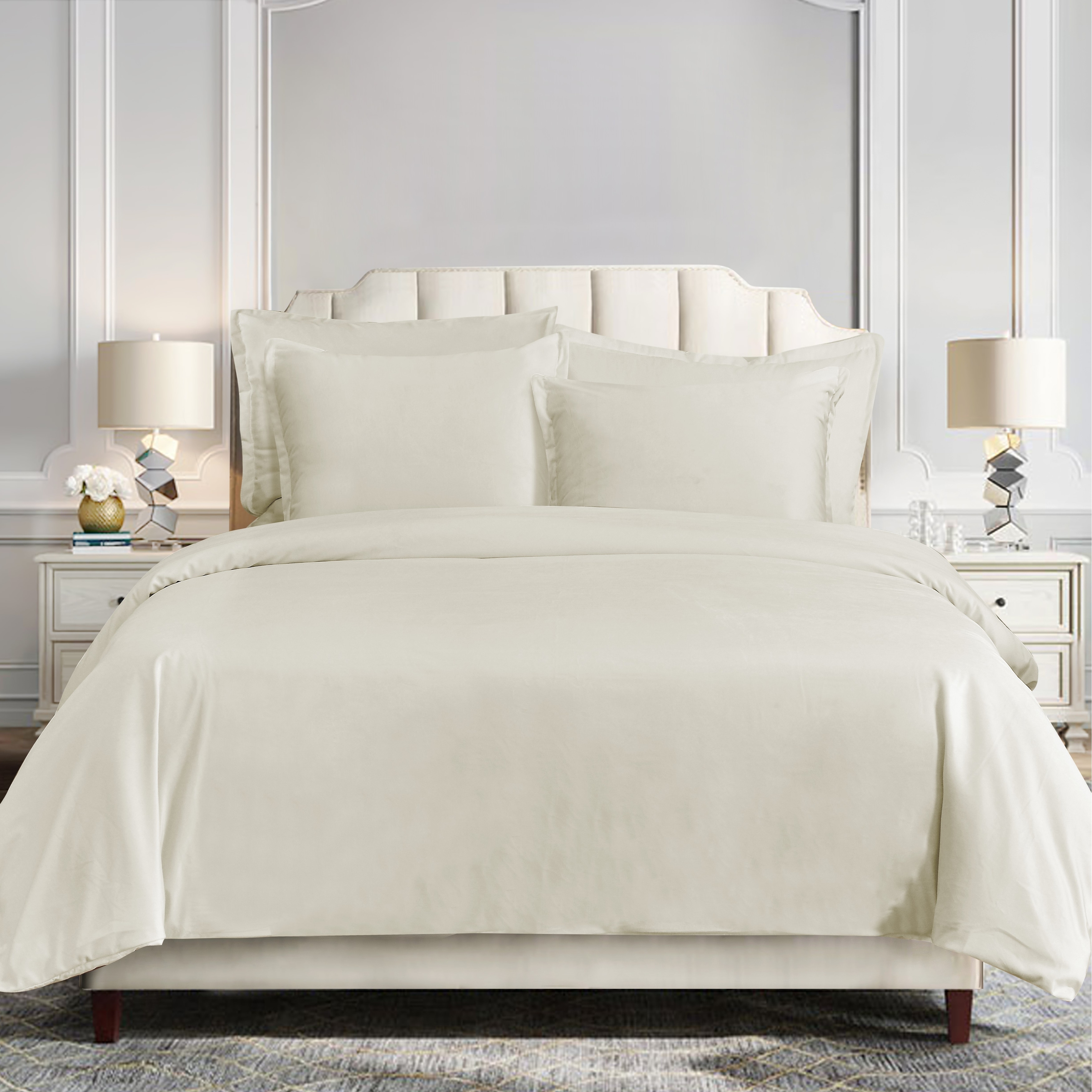 HiEnd Accents Velvet Flanged Euro Sham, 27"x27"