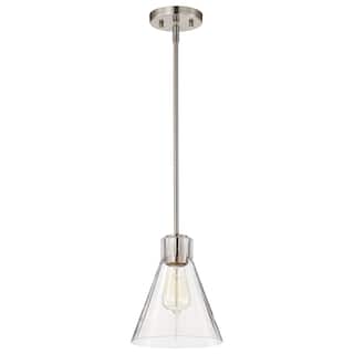 Gianna Mini Pendant Brushed Nickel Finish Clear Glass - Brushed Nickel