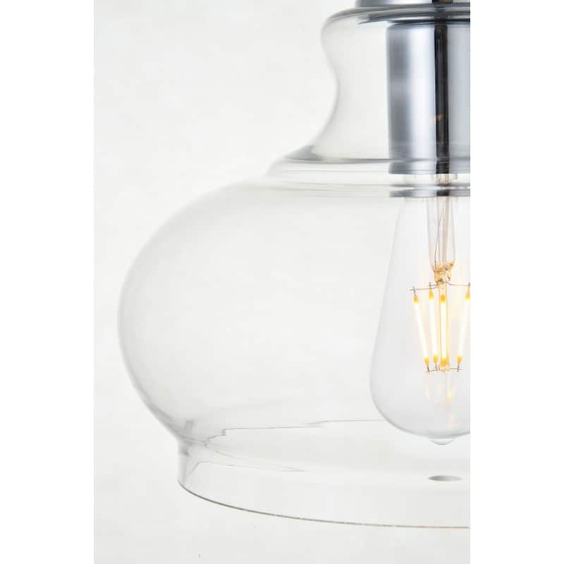 Clear Glass 1-light Pendant