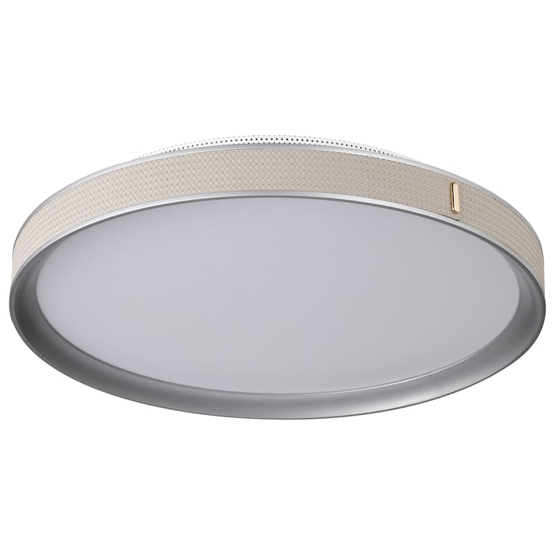 Bandon - 20 Inch LED Flush Mount - Gray with Off White Wrap - Acrylic Lens
