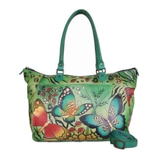 Anna By Chka Handbags Our Best Clothing Shoes Deals Anna By Chka Women S Hand Painted Large Tote 8066 Animal Erfly Us One Size