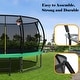 preview thumbnail 4 of 10, 12' Outdoor Recreational Trampoline with Safety Enclosure Net