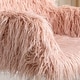 preview thumbnail 7 of 18, Faux Fur Home Office Chair, Upholstered Arm Chair with Wheels, Height Adjustable Vanity Accent Chair, Cute Furry Makeup Chairs