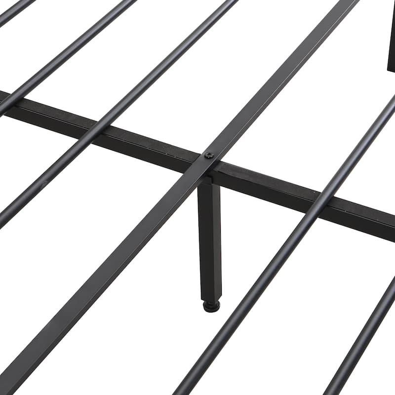 Metal Platform Bed with Drawers,Upholstery Storage Function Headboard and Usb Liner