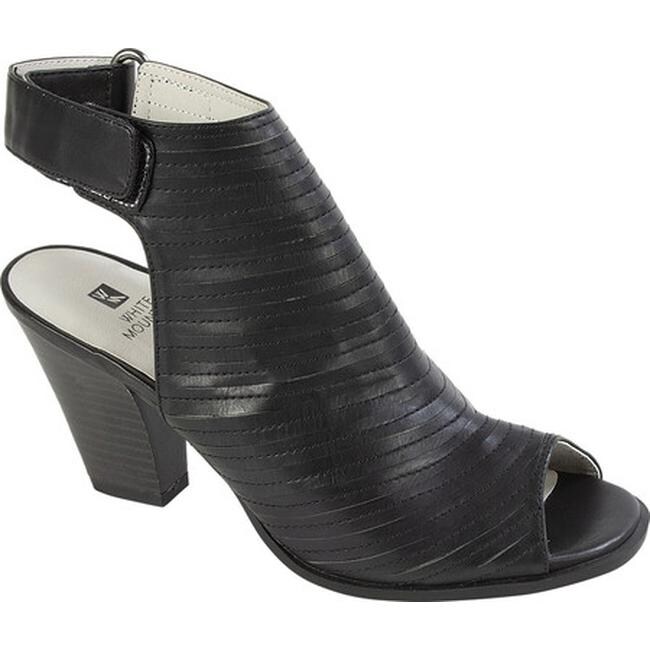 white mountain open toe booties