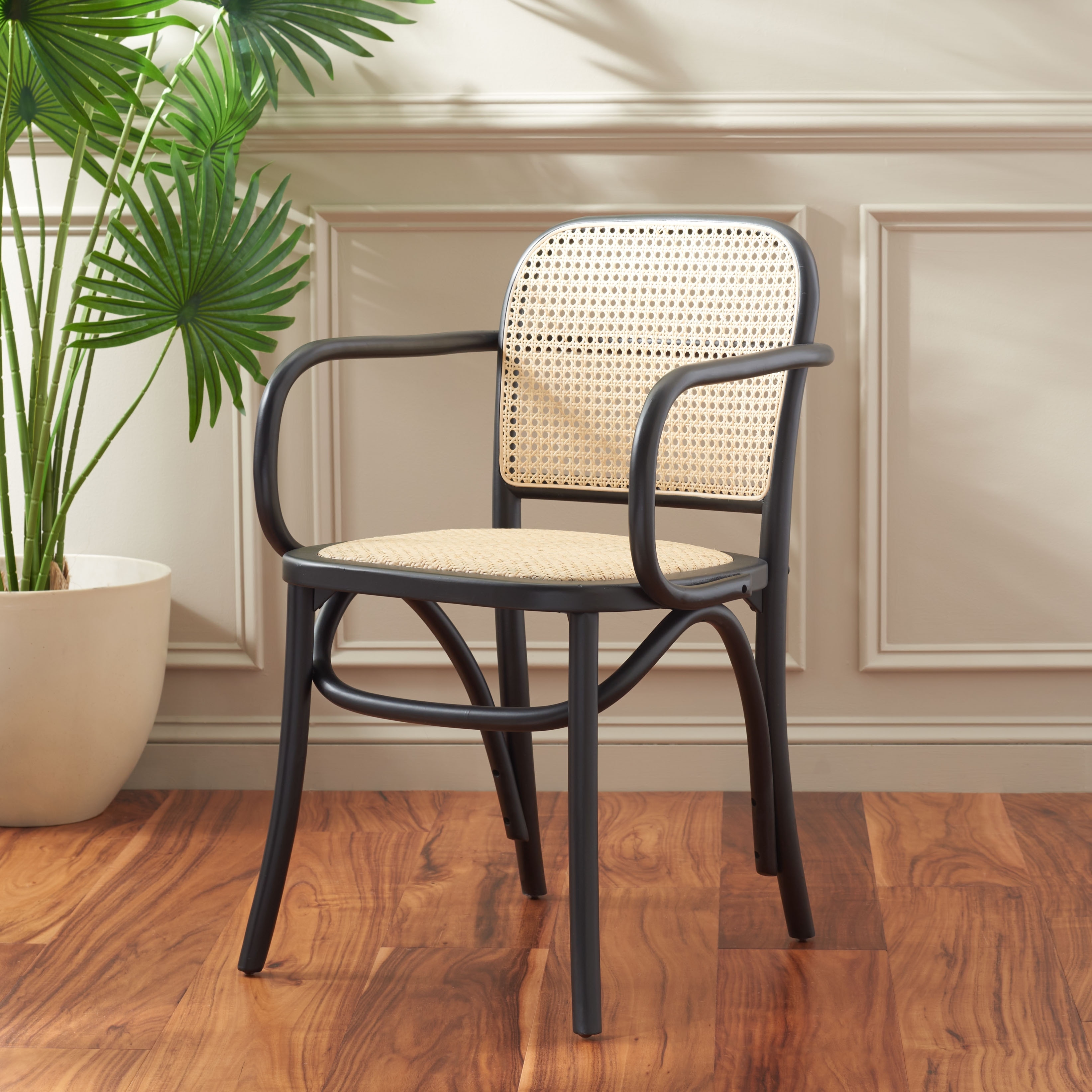 SAFAVIEH Keiko Modern Natural Cane Dining Chair 21.3