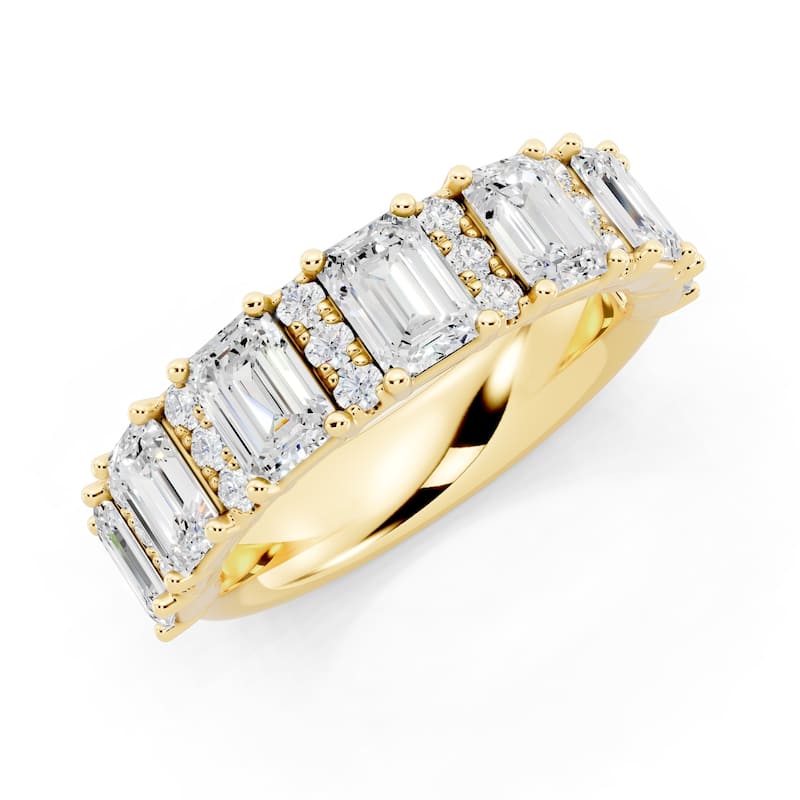 Auriya 14k Gold 2 1/2ctw Lab Grown Diamond Anniversary Ring (E-F VS)