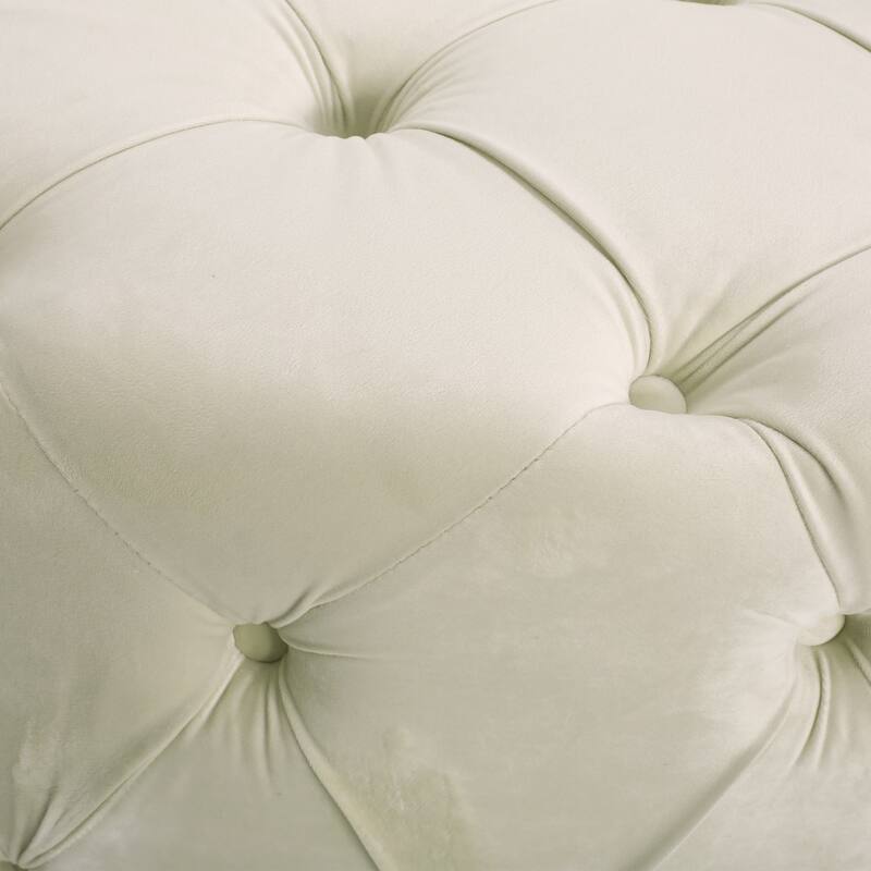 Elegant Design Ottoman with Velvet ,suit a variety of stylish home Settings