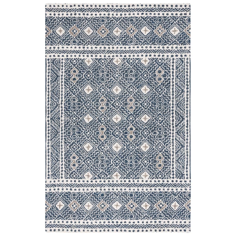 SAFAVIEH Handmade Micro-Loop Lutetia Wool Rug