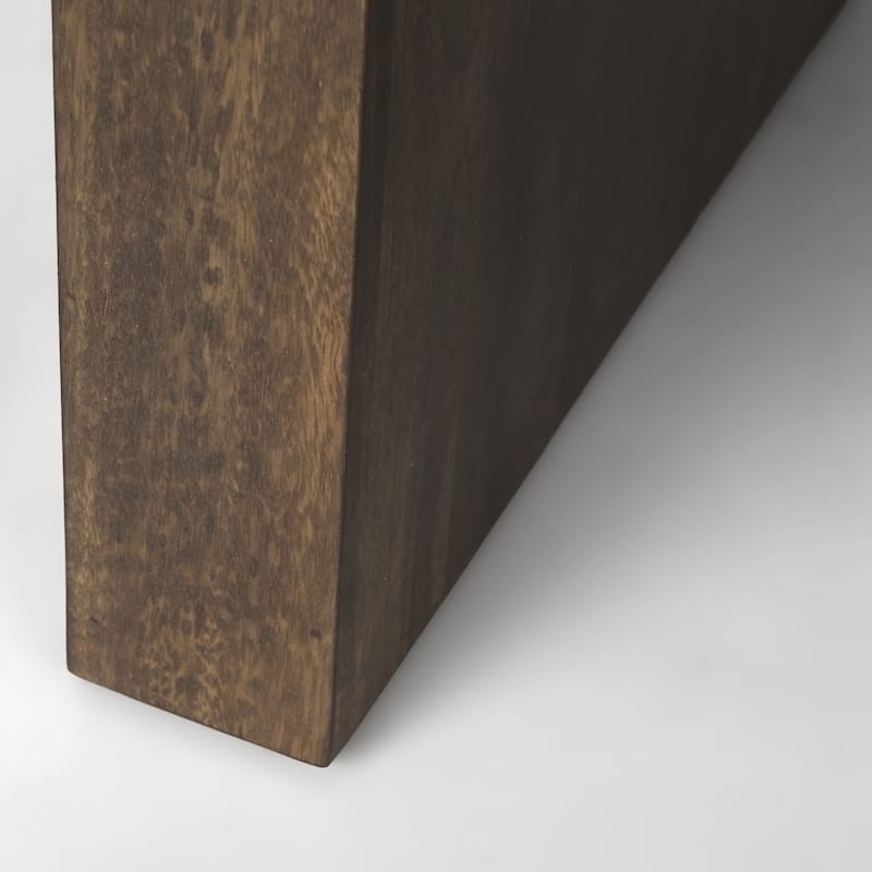 Athelia Dark Brown Solid Wood Square Accent Table - 23L x 22W x 22H