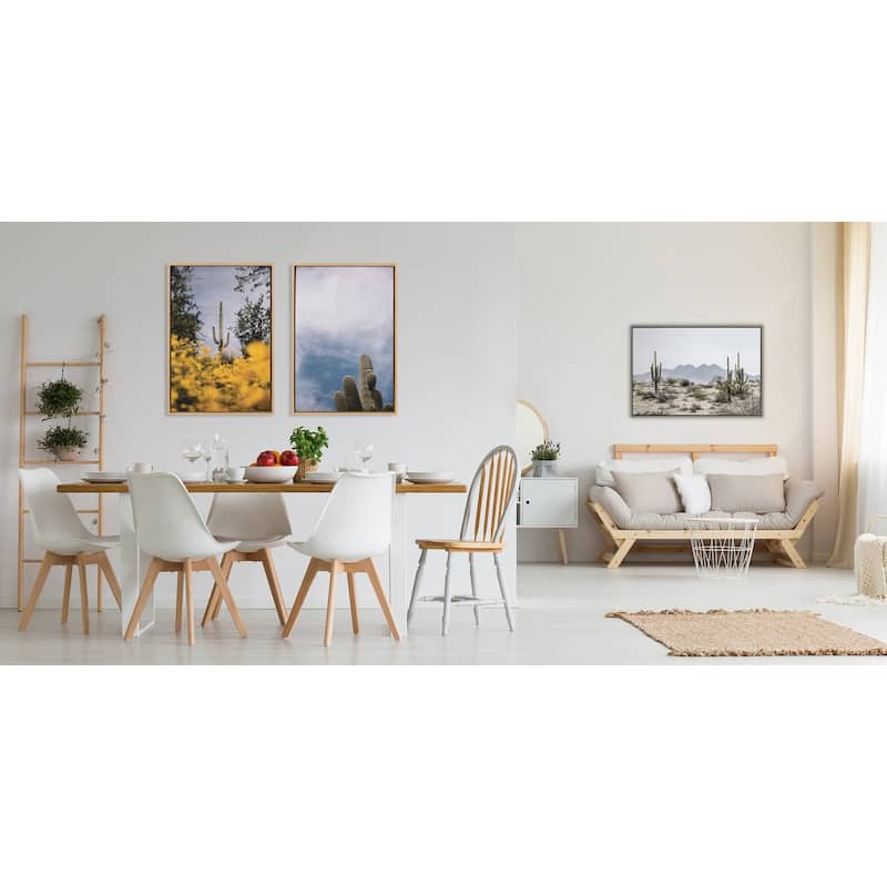 Kate and Laurel Sylvie Saguaro Canvas by The Creative Bunch Studio