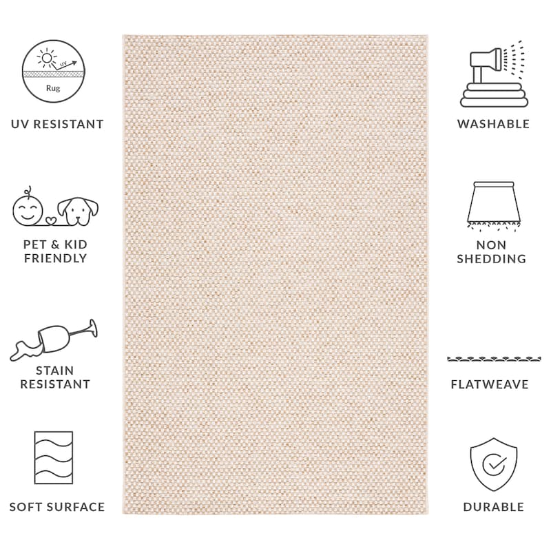 SAFAVIEH Sisal All-Weather Zhanat Transitional Indoor/Outdoor Rug