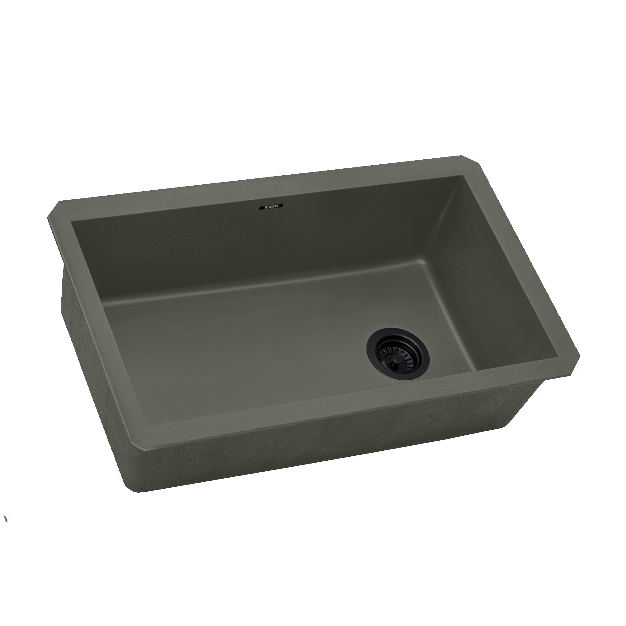 Ruvati 32 x 19 inch epiGranite Undermount Granite Composite Quartz Single Bowl Kitchen Sink - Juniper Green - RVG2033RN