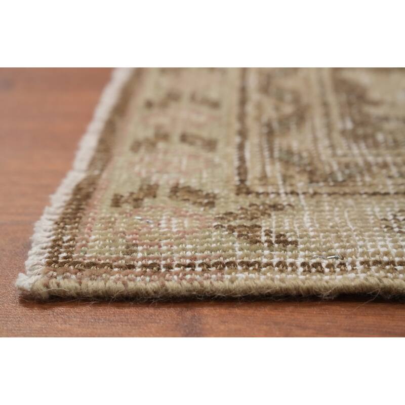Hand Knotted Oriental 100% Wool Carpet Traditional Floral Beige & Ivories Mahal Area Rug - 13' 1'' X 9' 4''