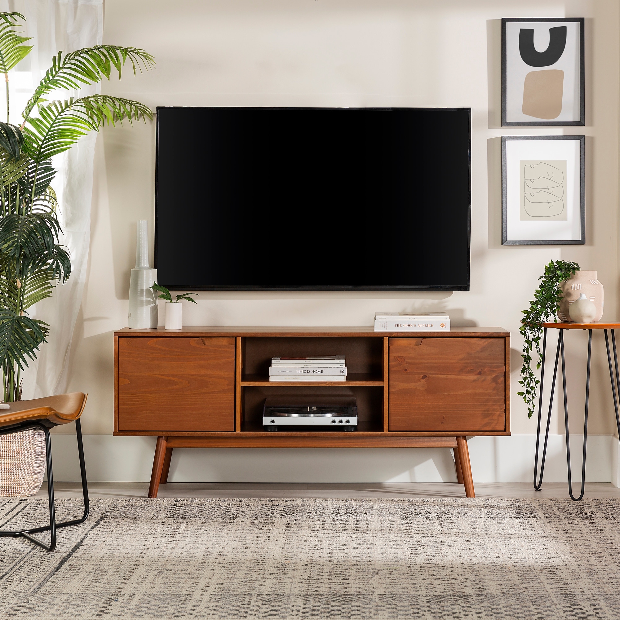 Used mid century tv stand deals